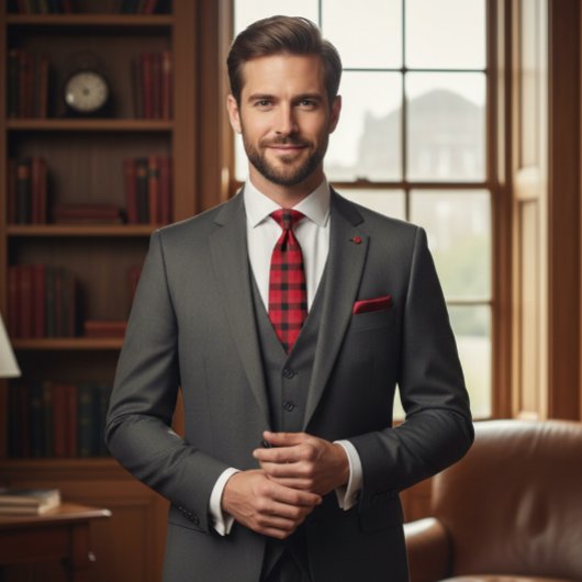 Buffalo Kariert Pattern Krawatte