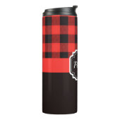 Buffalo Kariert Pattern Thermosbecher (Nach links gedreht)
