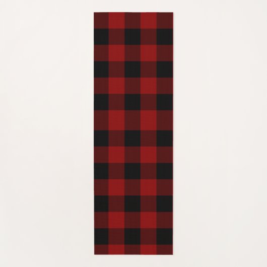Buffalo Kariert Pattern Yogamatte (Vorderseite)