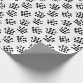 Buffalo Kariert Paw Print Geschenkpapier (Ecke)