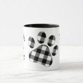 Buffalo Kariert Pawprint Tasse (Zentrum)