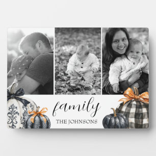 Buffalo Kariert Pumpkin Foto Collage Fotoplatte