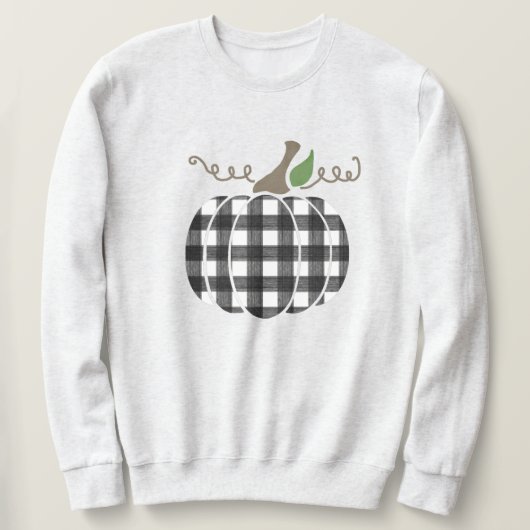 Buffalo Kariert Pumpkin Unisex Sweatshirt (Design vorne)
