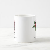 Buffalo Kariert Q Monogram Weihnachtskaffee Tasse (Mittel)