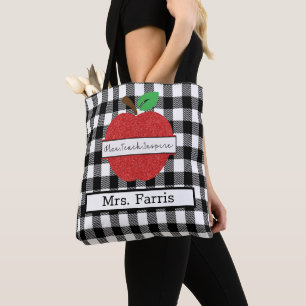 Buffalo Kariert Red Apple Teacher Tasche