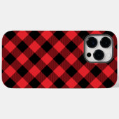 Buffalo Kariert Red Black Karo Case-Mate iPhone Hülle (Rückseite (Horizontal))