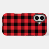 Buffalo Kariert Red Black Karo Case-Mate iPhone Hülle (Rückseite (Horizontal))
