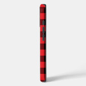 Buffalo Kariert Red Black Karo Case-Mate iPhone Hülle (Rückseite / Links)