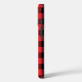 Buffalo Kariert Red Black Karo Case-Mate iPhone Hülle (Rückseite / Links)