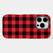 Buffalo Kariert Red Black Karo Case-Mate iPhone Hülle (Rückseite (Horizontal))