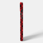 Buffalo Kariert Red Black Karo Case-Mate iPhone Hülle (Rückseite / Links)