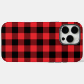 Buffalo Kariert Red Black Karo Case-Mate iPhone Hülle (Rückseite (Horizontal))