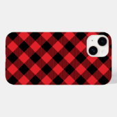 Buffalo Kariert Red Black Karo Case-Mate iPhone Hülle (Rückseite (Horizontal))