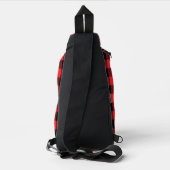 Buffalo Kariert Red Black Karo Crossbody Bag (Rückseite)