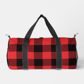 Buffalo Kariert Red Black Karo Duffle Bag (Vorderseite)