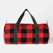 Buffalo Kariert Red Black Karo Duffle Bag (Rückseite)