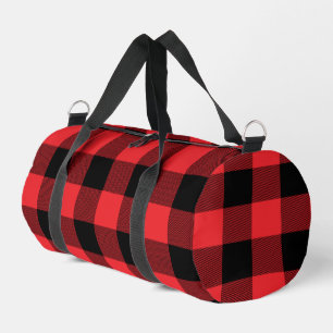 Buffalo Kariert Red Black Karo Duffle Bag