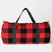 Buffalo Kariert Red Black Karo Duffle Bag (Vorderseite)