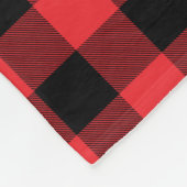 Buffalo Kariert Red Black Karo Fleecedecke (Ecke)