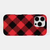 Buffalo Kariert Red Black Karo iPhone Hülle (Rückseite (Horizontal))