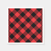 Buffalo Kariert Red Black Karo Serviette (Vorderseite)