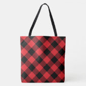 Buffalo Kariert Red Black Karo Tasche (Vorderseite)