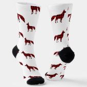 Buffalo Kariert Red Fox Socken (Gewinkelt)