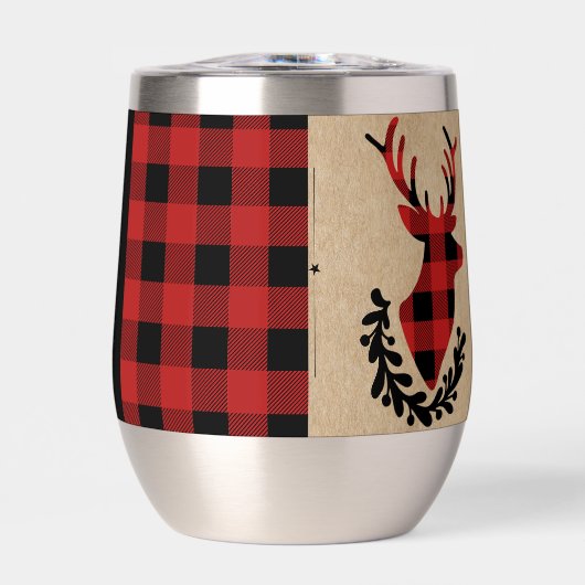 Buffalo Kariert Red Rustic Stag (Vorderseite)