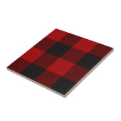 Buffalo Kariert Red Tartan Kariertes Muster Fliese (Seite)