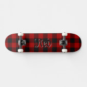 Buffalo Kariert Red Tartan Scottish Kariert Patter Skateboard (Horizontal)