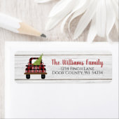 Buffalo Kariert Red Truck Weihnachtsfeier Rücksend (Insitu)