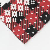 Buffalo Kariert Rentier Fair Isle Fleecedecke (Ecke)