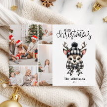 Buffalo Kariert Rentier Familienweihnachtsfest Fot