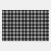 Buffalo Kariert Rob Roy Karo Grau Kariertes Muster Geschenkpapier Set (Vorderseite 3)