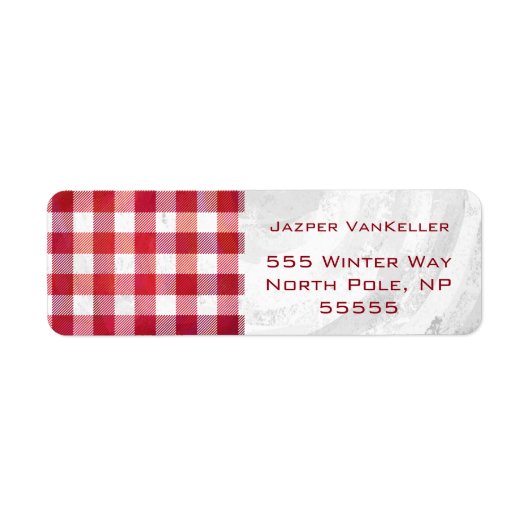 Buffalo Kariert Rot und Weiß (Vorne)