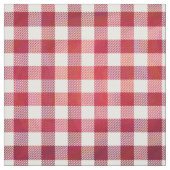 Buffalo Kariert Rot und Weiß Stoff (Muster)
