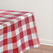 Buffalo Kariert Rot und Weiß Tischdecke (Beispiel)
