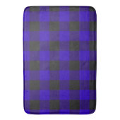Buffalo Kariert Royal Blue Karo Badematte (Vorderseite Vertikal)