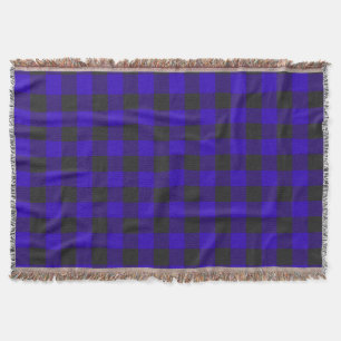 Buffalo Kariert Royal Blue Karo Decke