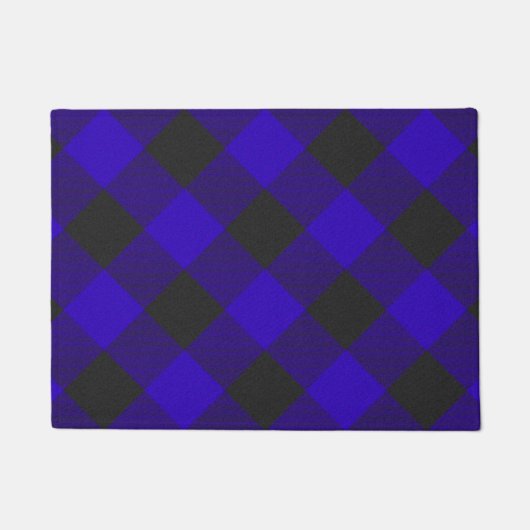 Buffalo Kariert Royal Blue Karo Fußmatte (Vorderseite)