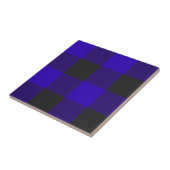 Buffalo Kariert Royal Blue Tartan Kariertes Muster Fliese (Seite)