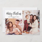 Buffalo Kariert Rustic Foto Collage Weihnachten (Vorderseite)