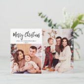 Buffalo Kariert Rustic Foto Collage Weihnachten (Stehend Vorderseite)