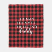 Buffalo Kariert Rustikales Keepake Vatertagsgesche Fleecedecke (Vorderseite)