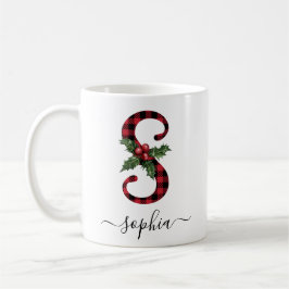 Buffalo Kariert S Monogram Weihnachtskaffee Tasse