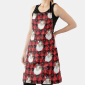 Buffalo Kariert Santa mit Schneeflocken & Stars Schürze (InSitu)