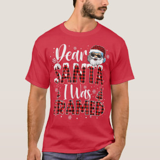 Buffalo Kariert Sehr geehrter Santa I war Gerahmt T-Shirt