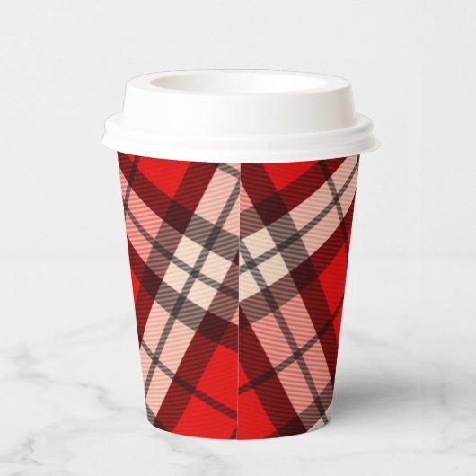 Buffalo Kariert Simple Papercup Pappbecher (Rechts)