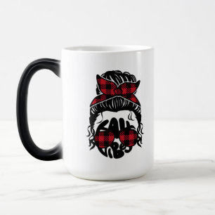 Buffalo Kariert Skull Couple Tasse