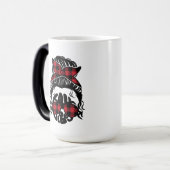Buffalo Kariert Skull Couple Tasse (Vorderseite Links)